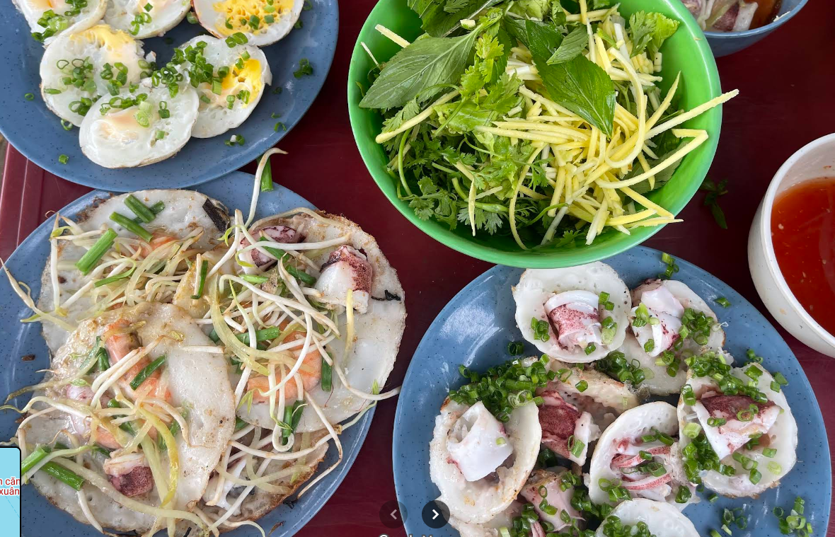 Bánh căn bánh xèo xuân hồng 1